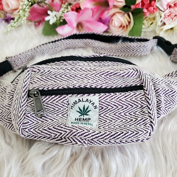 Nwot handmade hemp cotton boho fannypack - Picture 3 of 10